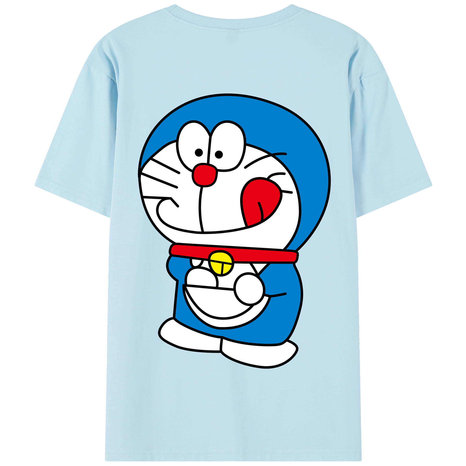 （画像用） ドラえもん Doraemon 綿100％半袖Tシャツ（背面プリント）